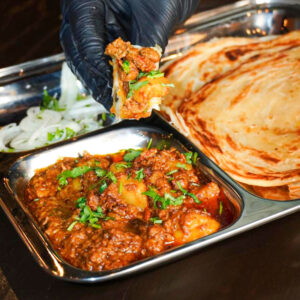 Aloo keema with Paratha( 2pc )